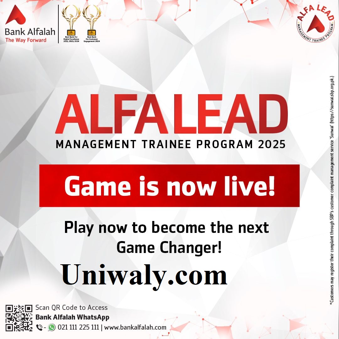 bank alfalah, banking jobs, internship, trainee program